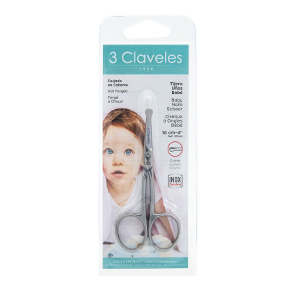 Ciseaux Bébé Courbe Inox forgé 2