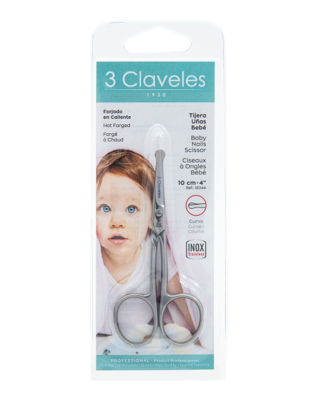 Ciseaux Bébé Courbe Inox forgé