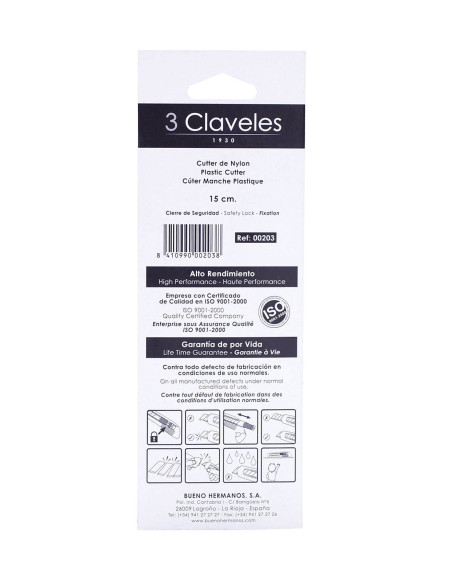 Cutter Nylon Cran de Sécurité 18 mm