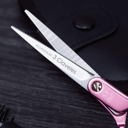 Ciseaux Coiffure Dur rose 2
