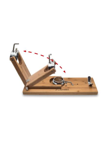 Folding Rotating Ham Holder wood