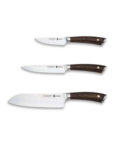 Set 3 Couteaux Sakura