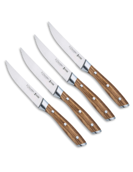 Set 4 Cuchillos Chuleteros Kobe