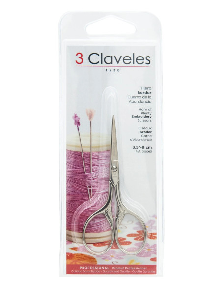 Ciseaux Broder Corne d'Abondance | 3 Claveles