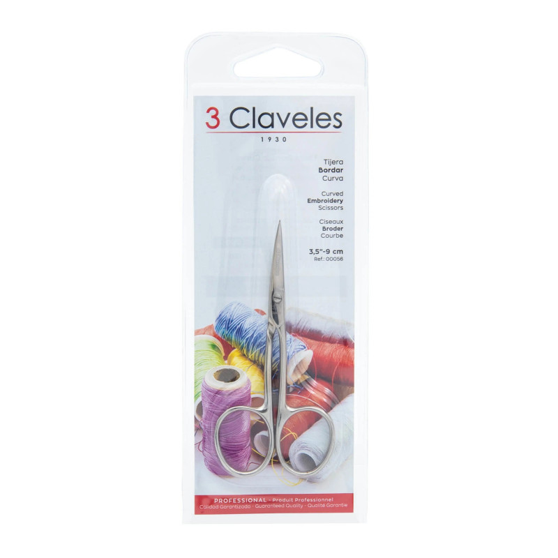 Curved Embroidery Scissors | 3 Claveles