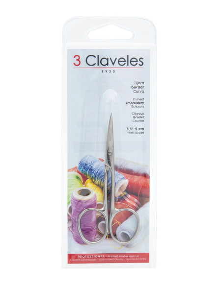 Curved Embroidery Scissors | 3 Claveles
