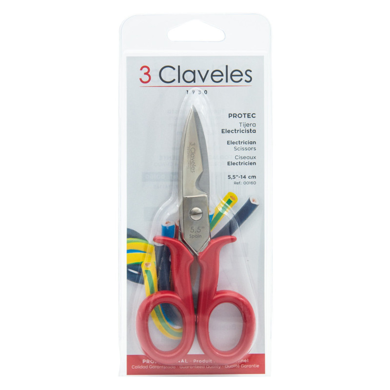 Professional Electrician Scissors Protec | 3 Claveles