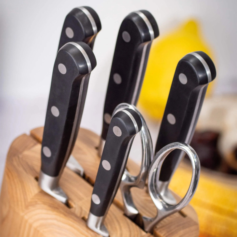 Bloc de Coutellerie Ash Forgé | 3 Claveles