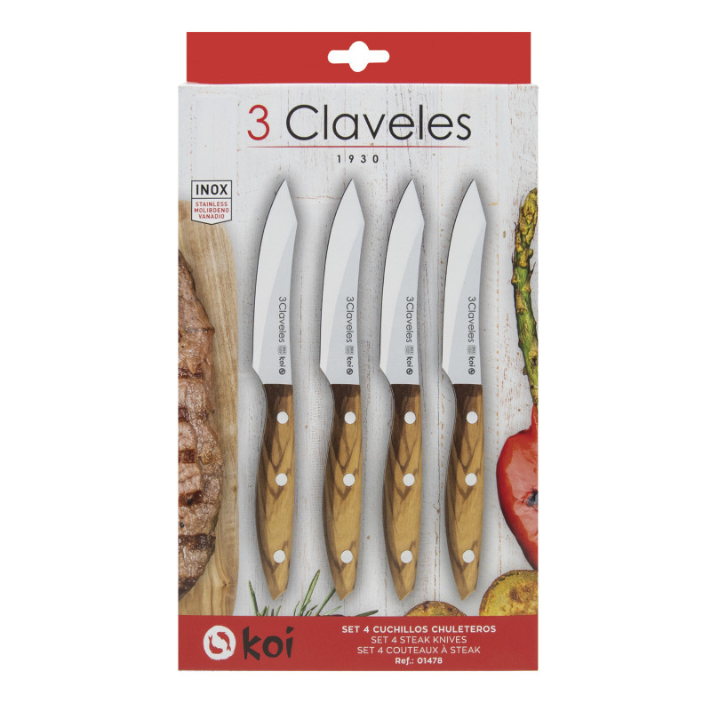 Set 4 Koi Steak Knife
