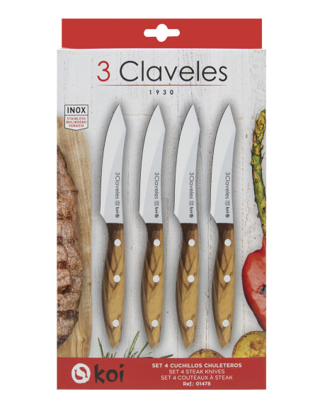 Set 4 Koi Steak Knife