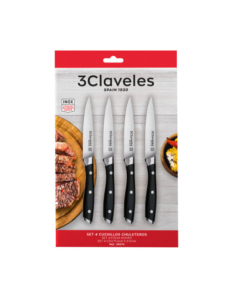 Set 4 Cuchillos Chuleteros